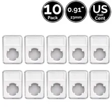 10 Pack 0.91 INCH 23 mm Slab Coin Holder Display For US Half Cent