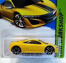 Hot Wheels 12 Acura NSX Concept #191 Yellow HW Workshop For Sale