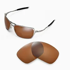 New Walleva Polarized Brown Replacement Lenses For Oakley Inmate Sunglasses