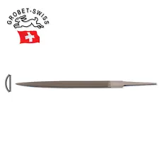 Grobet Swiss Precision Half-Round Ring File, 6" Length & 12mm Width (Cut 00 - 6)
