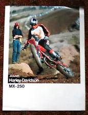 AMF HARLEY DAVIDSON 1978 MX-250 SALES BROCHURE