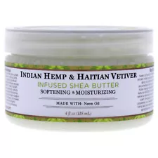 Indian Hemp & Haitian Vetiver Infused Shea Butter Softening & Moisturizing- 4 oz