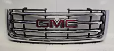 2012 2013 GMC Sierra 1500 2500 3500 Front Grille Assembly CHROME OEM 22924486 (For: GMC Denali)