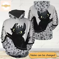 Toothless Personalized Light Fury 3D HOODIE US Size Best Price Dad Gift Mom Gift