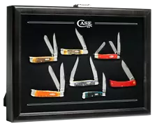 CASE XX 18" Locking Black Wood Knife Display for Collectable Pocket Knives 53016