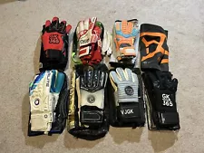 Soccer Goalkeeper GK Gloves Lot of 7 Size 9-10 West Coast Elite NGA Aviata