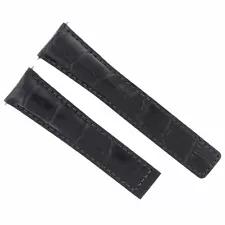 LEATHER STRAP BAND 20/16MM FOR TAG HEUER MONZA WR2110 CLASP FIT FC5012 BLACK