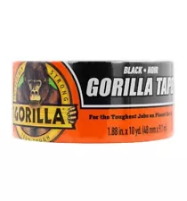 Heavy Duty Black Duct Tape Gorilla Tough Weather Resistant Large 10 Yard Roll