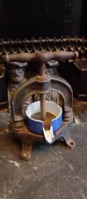 Beautiful French Antique Cast Iron Enamel Duck Press Anthony Bourdain