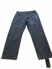 Wrangler jeans 36W 29L Black Denim, Relaxed Fit Straight Leg. For Sale, Vintage,