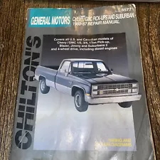 Chilton's 28622 (8577) Repair Manual for Chevrolet GMC Full Size Trucks 80 - 87