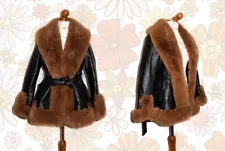 Penny Lane coat with faux fur Almost Famous 70s inspired Hippie Afghan Coat...