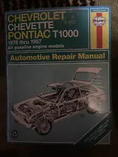 Haynes Manual Chevy Chevette & Pontiac T1000 1976-87 (For: 1985 Chevette)