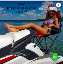 Bopenski Kickback Chair for Jet Ski, WaveRunner/Sea Doo Fishing Relaxing RED