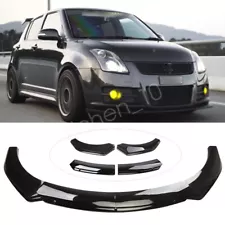 For Suzuki Swift Glossy Black Front Bumper Chin Lip Spoiler Splitter Body Kit (For: More than one vehicle)