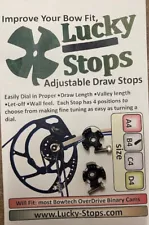 Draw Stops for Bowtech Overdrive Binary Cam Stop Size B4 (Lucky Stops brand)