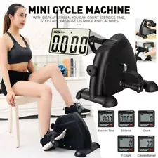 Mini Exercise Bike Under Desk Pedal Exerciser Cycle Arm Leg Peddler LCD Display