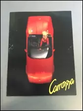 1986 1987 1988 Carrozza Corvette Convertible Original Car Sales Brochure Folder