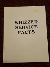 VINTAGE WHIZZER SERVICE FACTS MANUAL MOTORBIKES: REPRINT (FOR PRE '62 MODELS)