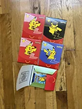 Lot of 5 Sealed 2021 Mcdonalds Pokemon 25th Anniversary Card Packs