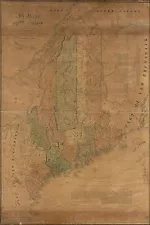 Poster, Many Sizes; Map Of The State Of Maine 1840