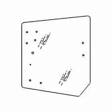 Cab Glass - Rear Upper fits Kubota M5040 M6040 M7040 M8540 M9540 3C581-70553