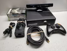 Microsoft Xbox 360 S 250GB Console With Controller, Kinect, 6 Games, Cords