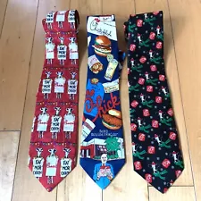 Chick-fil-A Tie Lot Truitt Christmas Cows 3 Ties