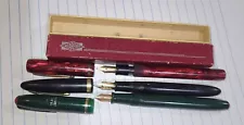 New ListingVINTAGE Lot of 3 Fountain Pen with 14K GOLD Nib Majestic, Wearever, Sheaffer's