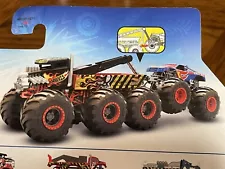 Hot Wheels Monster Trucks BIG RIGS Bone Shaker TOW TRUCK