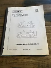 OEM Original E-Z-Go 1997 Electric Golf Cart Repair Service Manual 28407-G01