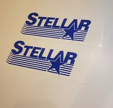 stellar 28"- Decal Sticker Kit blue (set Of 2) service truck crane