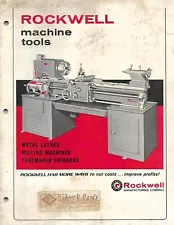 Catalog - Rockwell - Machine Tools - Lathes Milling Grinders 1968 2 items(TL372)