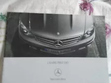 Mercedes C63 AMG price list brochure Jan 2008 UK market