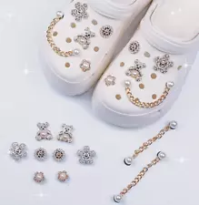 Bling Charms for shoe Croc Decoration Clog Slides Sandals and Accessories