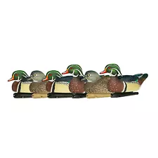 Avian X Topflight Wood Ducks, Realistic Floating Decoys, 6 Pack, Multicolor