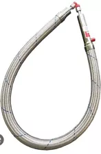 Vacuum Jacketed (Insulated) Transfer Hose For Liquid Nitrogen- 6 FT, Braided