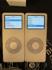 Lot Of 2 - Apple iPod Nanos A1137 Original 1st Generation 2gb White