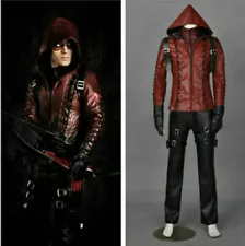 Anime Arrow 3 Red Arrow Arsenal Roy Cosplay Costume Full Set