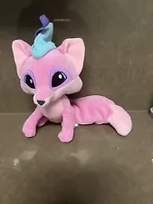 Animal Jam 2016 Pink Fox Stuffed Plush With Blue Hat