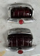 Pair 1946 1947 1948 Plymouth Tail Light Lenses