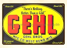 Gehl Farm Equipment Farm Cottage metal tin sign wall art sale