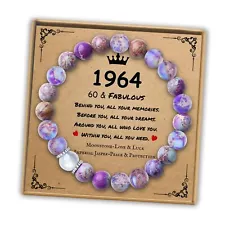 60th Birthday Gifts for Women, Natural Stone Bracelet As Gifts for 60 Year Old