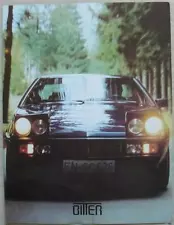 BITTER COUPE Car Sales Brochure 1983-84