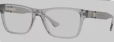 New ListingVERSACE VE3303 593 Transparent Grey Rectangle 55 mm Men's Eyeglasses