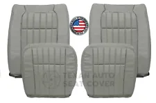 1994 1995 1996 Chevy Impala SS Perforated Synthetic Leather Seat Cover Gray