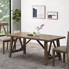 Grover Farmhouse Wood Dining Table