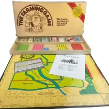 Vintage 1979 THE FARMING GAME Board Game Educational Weekend Farmer READ