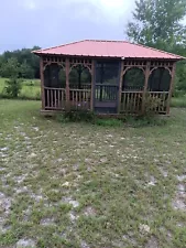 wooden gazebo