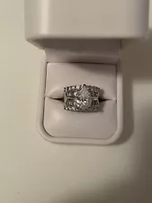 Sterling Silver CZ J 1.5CT diamond ring size 7